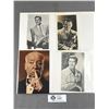 Image 2 : 10 Celebrity Photos, Some Autographed Alfred Hitchcock,  George Brent Etc. In Page Sleeves