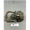 Image 2 : Vintage Brass Lion's Head Door Knocker