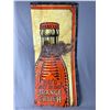 Image 1 : Partial 1920's Orange Crush Sign. Showing the Bottle Great Patina. NO SHIPPING16 x 37