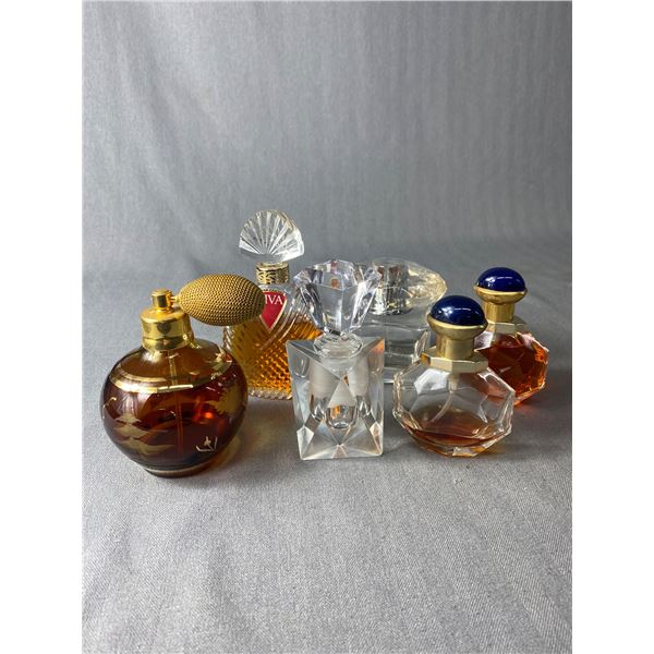 Lot of Vintage Perfume Bottles. Some With Contents