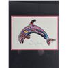 Image 2 : Nicely Framed First Nations Print. Signed by Harvey Kane 13" x 11"