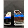 Image 2 : Lot of 4 Various Sizes Die Cast Greyhound Buses
