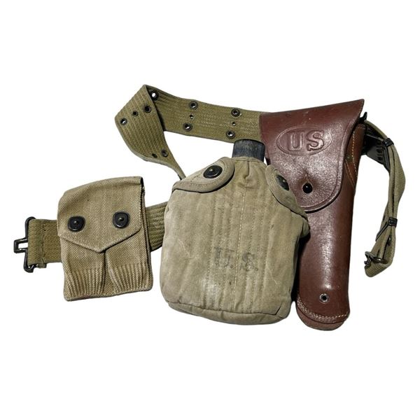 Band of Brothers (2001) - Col. Robert F. Sink (Dale Dye) WW2 Belt, Canteen & Holster