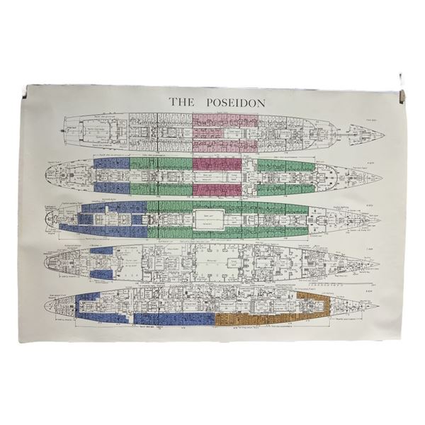 Beyond the Poseidon Adventure (1979) - Waterproof Ship Schematic Map