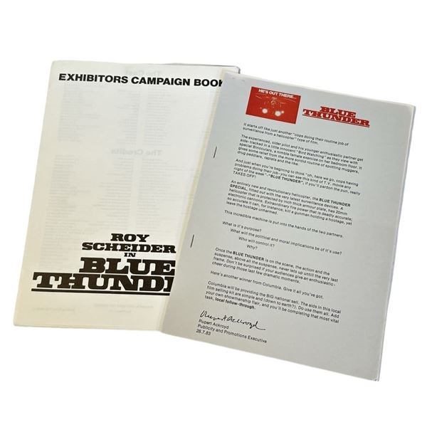 Blue Thunder (1983) - Exhibitors Campaign Book