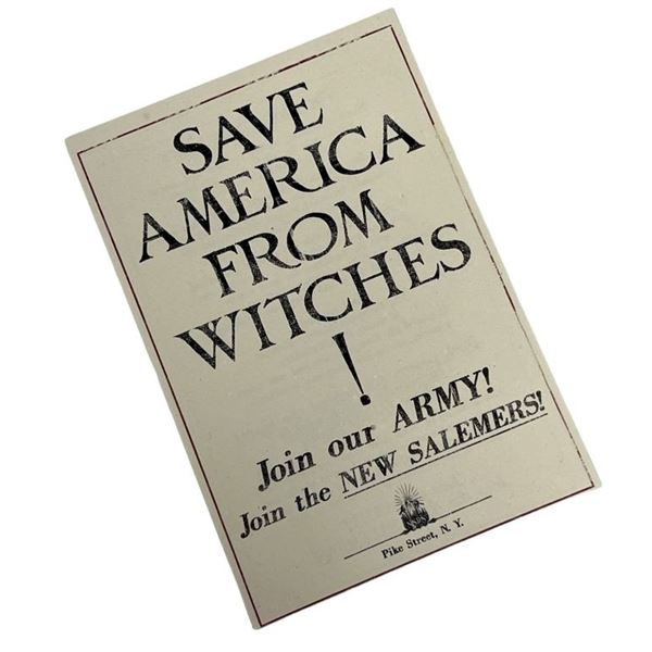 Fantastic Beasts and Where to Find Them (2016) - "Save America From Witches!" Flyer