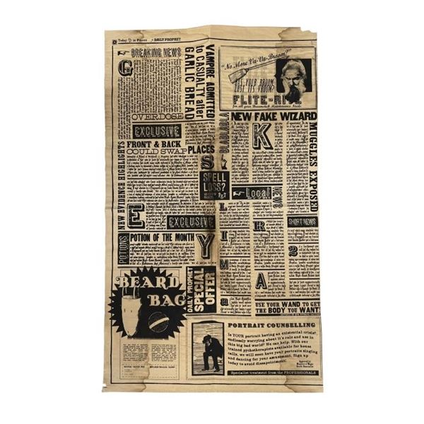 Harry Potter Film Series - Daily Prophet Double Pages