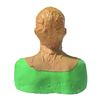 Image 3 : Hollow Man (2000) - Full Kevin Bacon Hero Head Mask and green Screen Bust