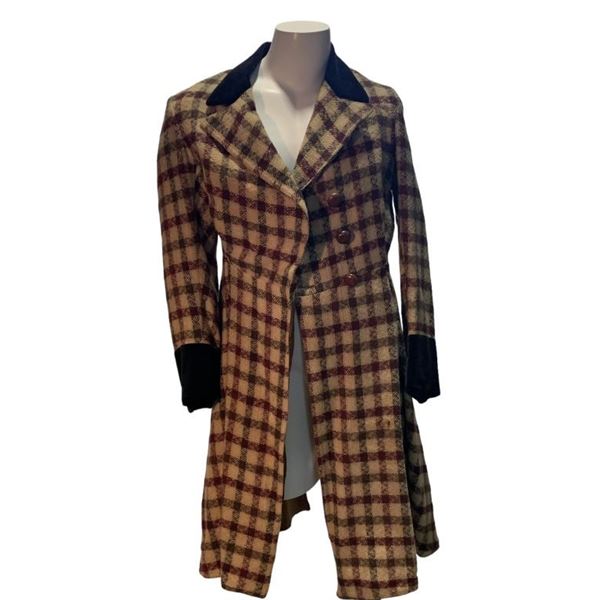 Lon Chaney Sr. & Forrest J Ackerman Brown Wool Check Patterned Tail Coat