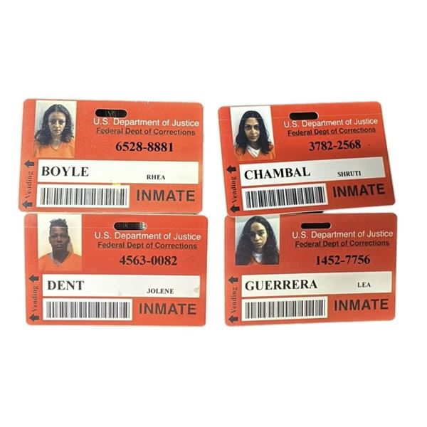 Orange Is the New Black (2013–2019) - Set of 4 Prison ID's