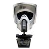 Image 1 : Star Wars - Imperial Biker Scout Trooper Helmet (EFX Legend Edition) With Blaster