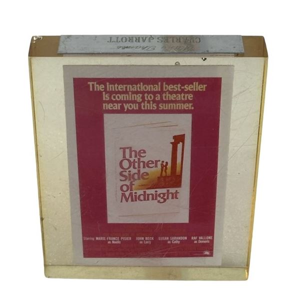 The Other Side of Midnight (1977) - Crew Gift Paperweight from Director Charles Jarrott