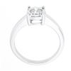 Image 7 : Classic 14K White Gold 0.35 ctw Illusion Set Diamond Solitaire Engagement Ring