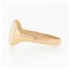 Image 5 : NEW Classic 14K Rose Gold Engraveable Oval Center Polished Petite Signet Ring