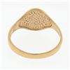 Image 6 : NEW Classic 14K Rose Gold Engraveable Oval Center Polished Petite Signet Ring