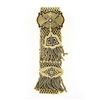 Image 3 : Vintage Victorian Revival 14k Gold Pearl Buckle Tassel Adjustable Mesh Bracelet