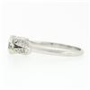 Image 6 : Antique Art Deco Platinum European Diamond Solitaire Engagement or Promise Ring