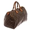 Image 2 : Louis Vuitton Brown Monogram Canvas Speedy 35 Satchel Bag