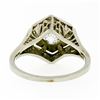 Image 7 : Antique Art Deco 14k White Gold Filigree 0.54 ctw European Diamond Solitaire Rin