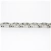 Image 6 : Antique Art Deco 14k White Gold 0.80 ctw European Diamond Filigree Line Bracelet