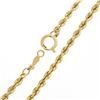 Image 5 : Unisex 14K Yellow Gold 18.5" 2.9mm Polished Solid Rope Link Chain Necklace