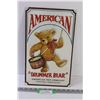 Image 1 : Metal Sign American Toy Company "Drummer Bear" - 16" x 10"