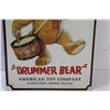Image 3 : Metal Sign American Toy Company "Drummer Bear" - 16" x 10"