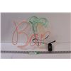 Image 1 : Bar Light-up Sign/Decor - 13.5" x 12" - Works, But Faint Color, May Need New Batteries?