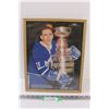 Image 1 : Bob Baun Toronto Maple Leafs Calendar Picture in Frame - 15" x 12"