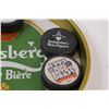 Image 4 : Carlsberg Beer Serving Tray & (5) Hockey Pucks