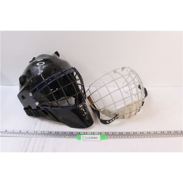 Goalie Hockey Mask & Hockey Cage