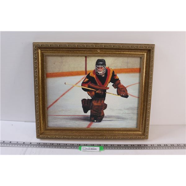 Glen Hanlon Hockey Picture in Frame - 15" x 17"