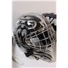 Image 2 : Hockey Goalie Mask & Gloves (Worn) - as is