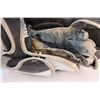 Image 9 : Hockey Goalie Mask & Gloves (Worn) - as is