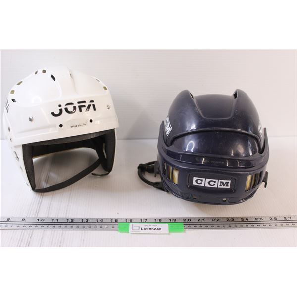 (2) Hockey Helmets: CCM & Jofa