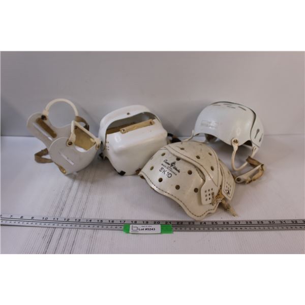 (4) Vintage Hockey Helmets