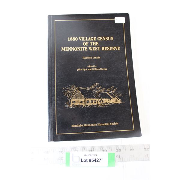 1880 Village Census Of The Mennonite West Reserve Book