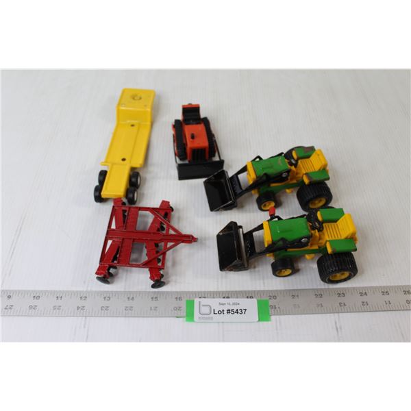 (3) Tonka Tractors, Tonka Trailer, Farming Trailer