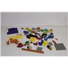 Image 1 : Assorted Lego Pieces - One Lego Spaceman, Farm Animal Magnets