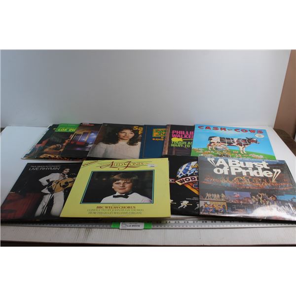 (10+) Assorted Vinyl Records - Aled Jones, Cash Cows and Sandy Posey