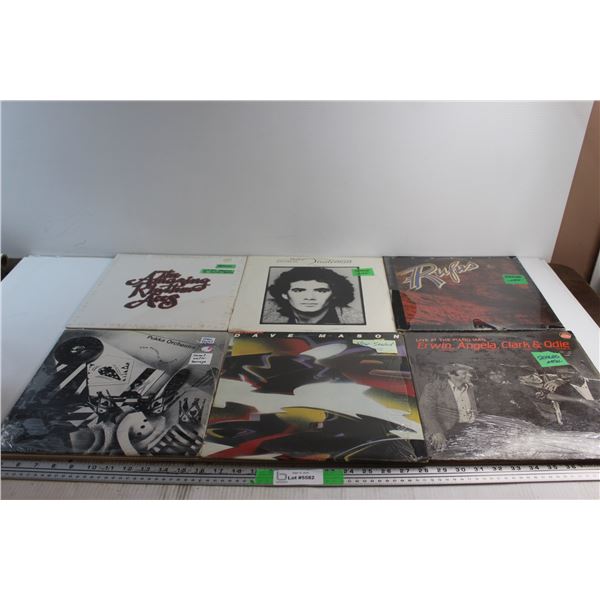 (6) Assorted Vinyl Records - Pukka Orchestra, Dave Mason and Rufus, Sealed, Some Are Water Damaged