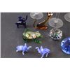 Image 5 : Tinkerbell Mug, (3) Colored Glass Liqueur Glasses, (11) Miniature Figurines (Assorted)