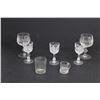 Image 1 : (5) Crystal Liqueur Glasses & (2) Glass Shot Glasses