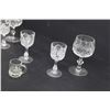 Image 2 : (5) Crystal Liqueur Glasses & (2) Glass Shot Glasses