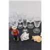 Image 4 : (14) Assorted Liqueur Glasses, (8) Miniature Figurines, Glass Bell