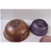 Image 5 : (4) Pyrex Colored Glass Mixing Bowls