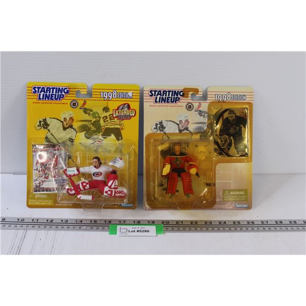 (2) Starting Lineup 1998 Trevor Kidd & Kirk McLean Hockey Figurine in Box