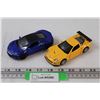 Image 1 : (2) Pull-Back Model Cars: 2010 Corvette & Acura NSX - 1:32 Scale