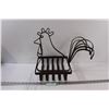 Image 1 : Metal Rooster Decor - 16" x 14" x 10"