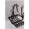 Image 2 : Metal Rooster Decor - 16" x 14" x 10"